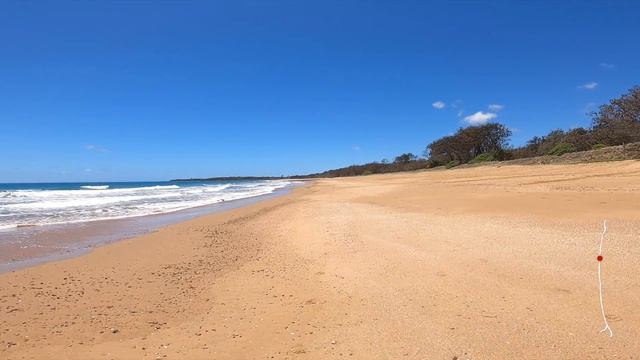 Virtual Run 60 min Beach Run, Mon Repos, Australia. Low Tide | No Music | 4K смотреть онлайн