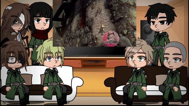 AOT Reacts To Kratos Vs. Cronos || Gacha Club || AOT ||