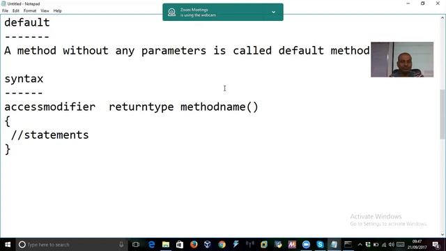 21.Core Java Classes and Objects-Adding Methods to class by Manohar Papasani смотреть онлайн