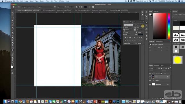HOW TO MAKE AN ELEGANT BOOK COVER WITH PHOTOSHOP смотреть онлайн