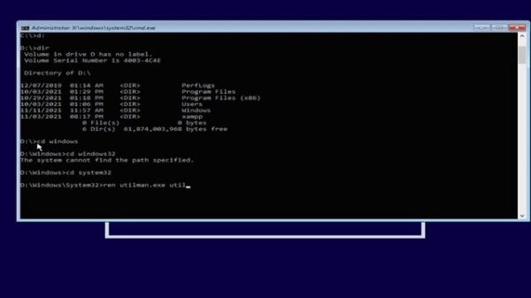 Bypassing User Password on Local Windows 10 Computer