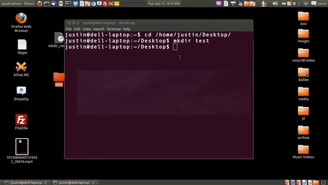 how to create and delete (remove) directories in linux - via the terminal смотреть онлайн