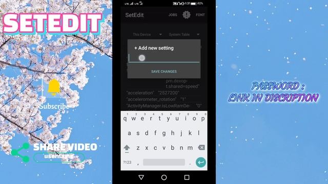 90+FPS Gaming Code For Setedit No Root