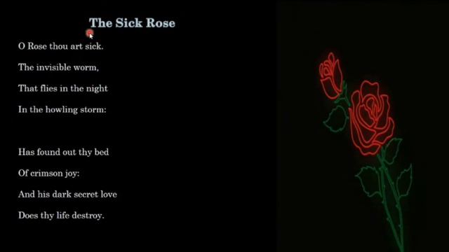 🌹An Introduction to Literature - William Blake - The Sick Rose смотреть онлайн