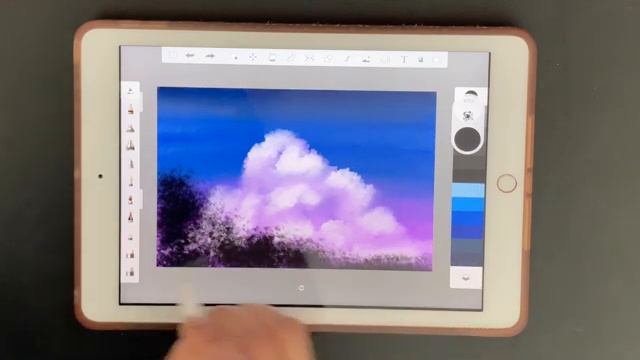 Drawing Night Clouds & Crescent moon in iPad using Autodesk Sketchbook app. #Stayhome & draw #Withm смотреть онлайн