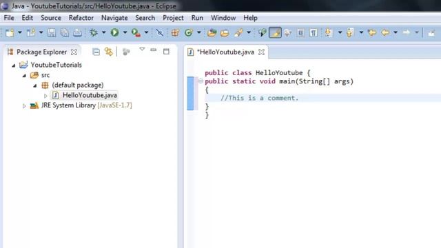 Intro to Java Programming - 2 - Hello World смотреть онлайн