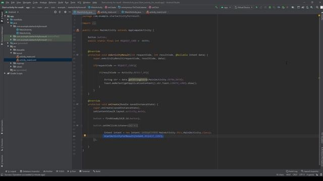 Android _ Start activity for result смотреть онлайн