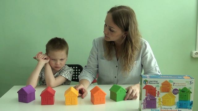 Обучающее видео "Разноцветные домики" смотреть онлайн