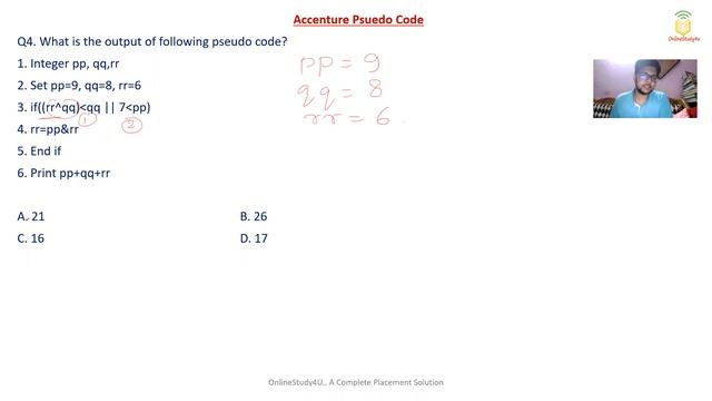 Accenture Pseudo Code Mock Test | Pseudo Code Important Questions Discussion смотреть онлайн