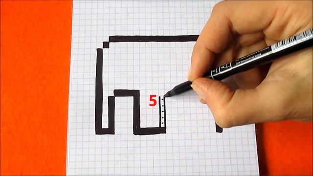Радужный Слон Как рисовать по клеточкам How to Draw Pixel Art for Kids смотреть онлайн