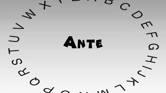 How to Say or Pronounce Ante смотреть онлайн