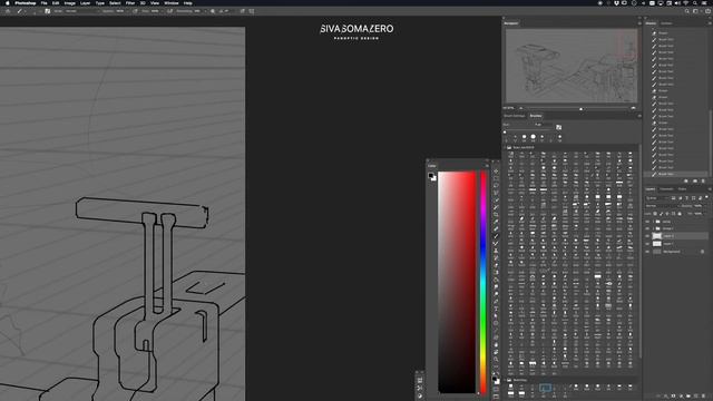 Part 1 - Red Base Environment Sketch (Line Drawing) смотреть онлайн