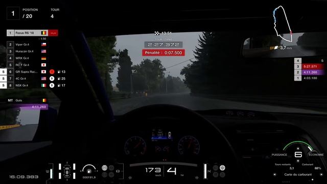 Gran Turismo 7 - LeMans 30min #148 : Ford Focus RS '18 (Swap V8-GT-LM) ~ 700pp. PS5 смотреть онлайн