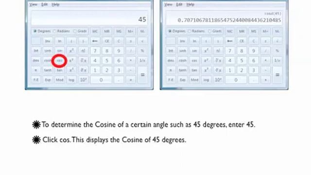 Windows 7 Calculator- Trigonometric Functions смотреть онлайн