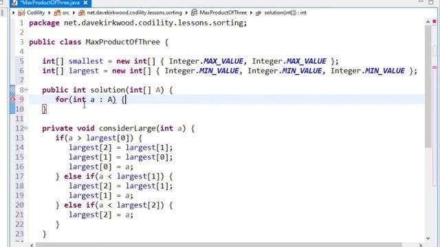 Codility Max Product of Three Java solution смотреть онлайн