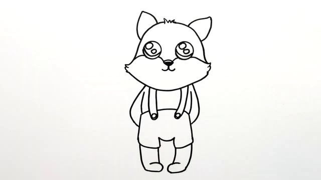 Как нарисовать Лису поэтапно | Просто рисуем Лиса | Рисунки для срисовки смотреть онлайн