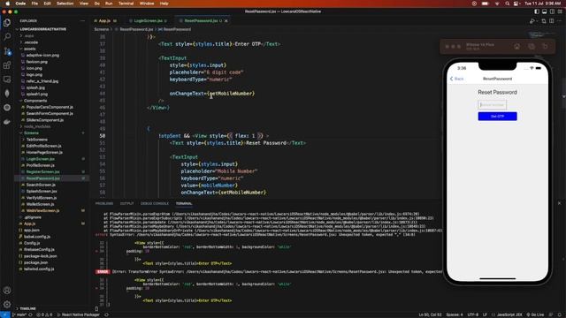 Create Reset Password Screen with OTP in React Native | WeezyTube Tutorial смотреть онлайн