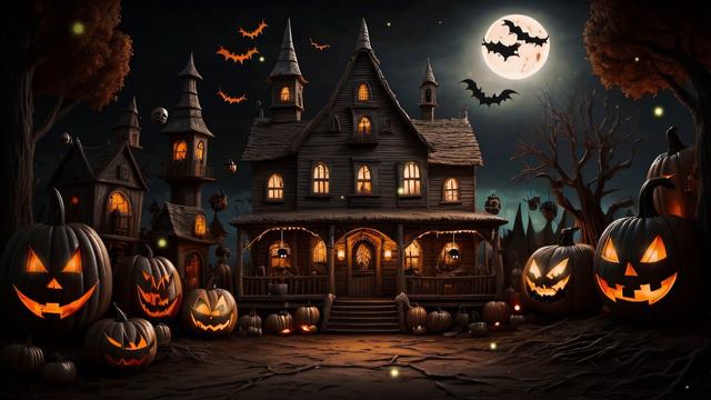 Autumn Haunted Village Halloween Ambience With Scary Halloween Music Halloween Background Music