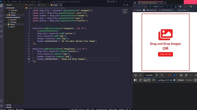 Drag and Drop | Browse Files | Using HTML, CSS and JavaScript смотреть онлайн