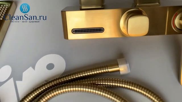 Смеситель для ванны с душем Timo Torne 4314/17Y золото матовое смотреть онлайн