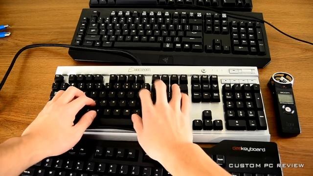 Mechanical Switch Sound Comparison Cherry MX Blue vs Black vs Red vs Brown смотреть онлайн