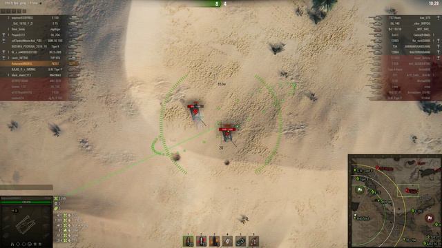 FV207, Песчаная река, Стандартный бой