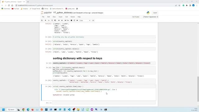 #4 How to sort dictionary by Values | #python #pythonprogramming #dictionary #pythontutorial смотреть онлайн