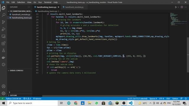 Get hand landmark and get fps on a computer with python and media pipe(part 2 of hand detection) смотреть онлайн