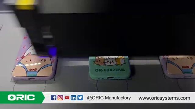 #ORIC - Printing of mobile phone cases ，OR-6042AUV multi-functional flatbed printer смотреть онлайн