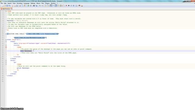 Lesson 1) Hello World PHP Tutorial - Learn PHP смотреть онлайн