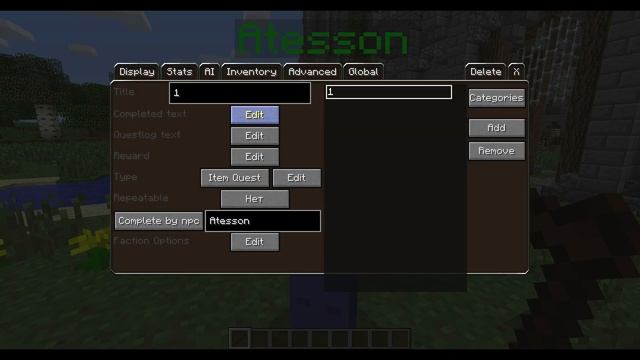 Custom Npc - Создание квеста