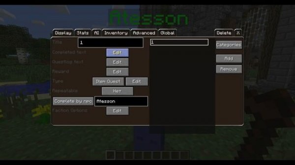 Custom npc - Создание квеста