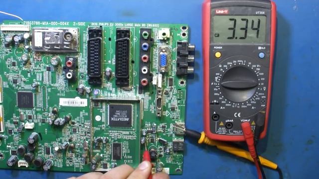 Ремонт ЖК телевизора Philips 42PFL3605/60. Не включается. Неисправность main платы. смотреть онлайн