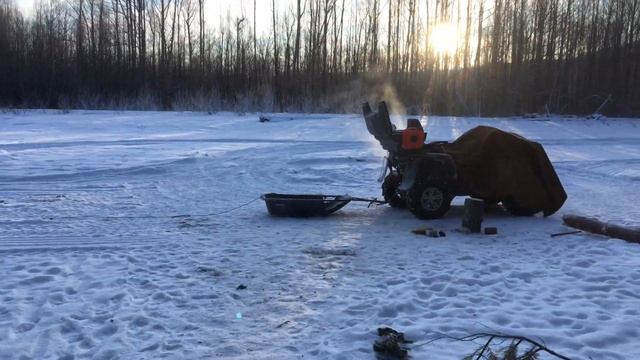 Запуск квадрацикла Стелс Гепард 800 в -35. Часть 1 смотреть онлайн