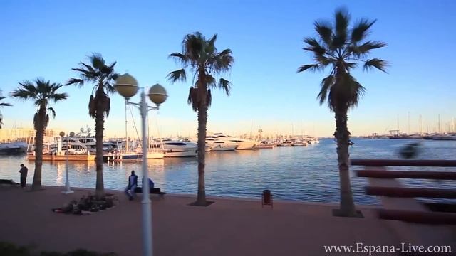 Города Испании Аликанте, Средиземное море, юг побережья Costa Blanca смотреть онлайн