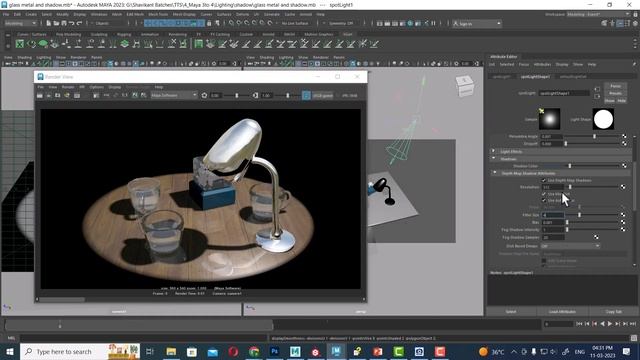 Autodesk Maya| Maya Tutorial| Depth Map Vs Raytrace Shadow In Maya| Maya Lighting Tutorial : Shadow