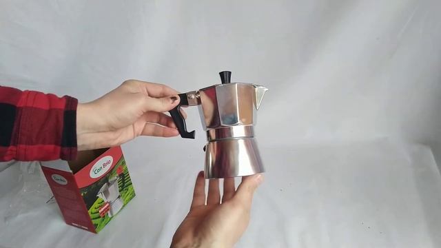 Распаковка гейзерной кофеварки на 3 чашки, полезный объём 150 мл - Con Brio CB 6103 смотреть онлайн