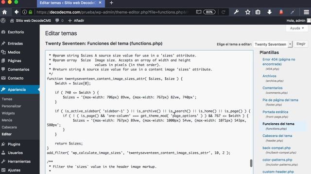 Curso WordPress Avanzado: 1- Agregar código смотреть онлайн