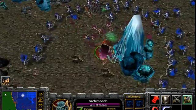 Warcraft 3 Archimonde vs 800 Elf Archers смотреть онлайн
