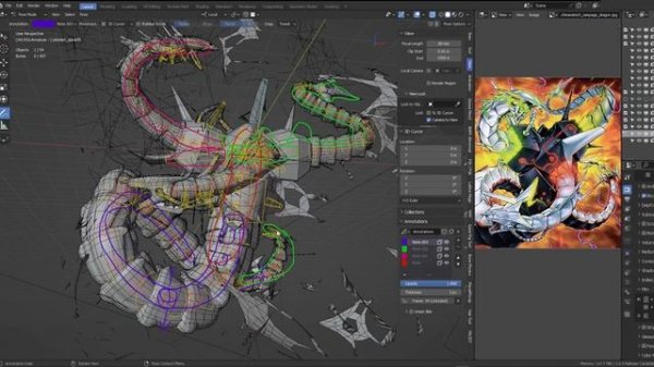 Anime Metal Shader & Rig Types Revealed: Rigging Chimeratech Rampage Dragon in Blender ?