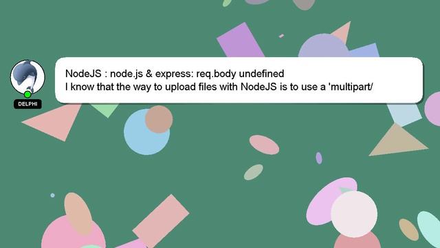 NodeJS : node.js & express: req.body undefined смотреть онлайн