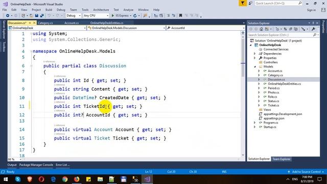 Build Online Help Desk with ASP.NET Core MVC - Part 1 - Create Models смотреть онлайн