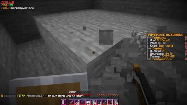 Выживание без доната на сервере в майнкрафт часть 1