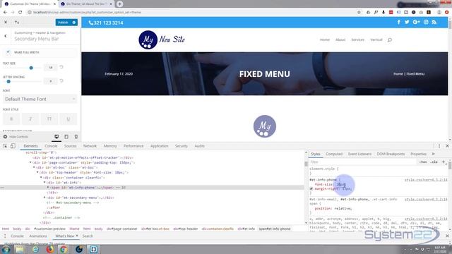 Divi 4 Customize The Secondary Navbar Phone Number смотреть онлайн