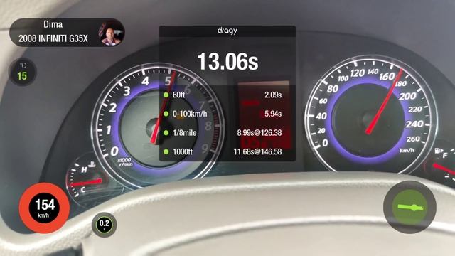 Инфинити G35Х разгон
