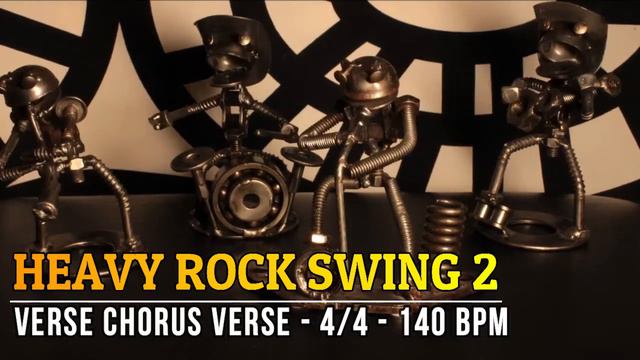 140 BPM - Heavy Rock Swing 2 - 4/4 Drum Track - Metronome - Drum Beat смотреть онлайн