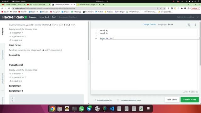 #6 Comparing Numbers | HackerRank Linux Shell #shell #c #java #shellscripting #hackerrank смотреть онлайн