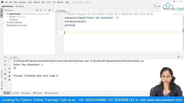 How to Find ASCII Value of a Character and Vice Versa [Hindi] | Python Programming #1 смотреть онлайн