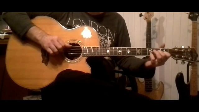 Sailing Ships - Whitesnake acc. guitar cover/testing LR Baggs Anthem SL смотреть онлайн