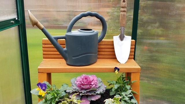 419. СВОИМИ РУКАМИ. ТЕПЛИЦА, ПОДСТАВКА ДЛЯ ЦВЕТОВ И WINTER PLANTS. смотреть онлайн